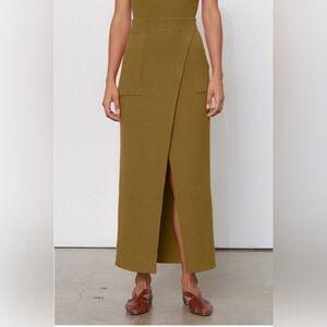 ELENA pencil skirt knit olive green Mara Hoffman